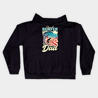 Proud Surfer Dad Kids Hoodie